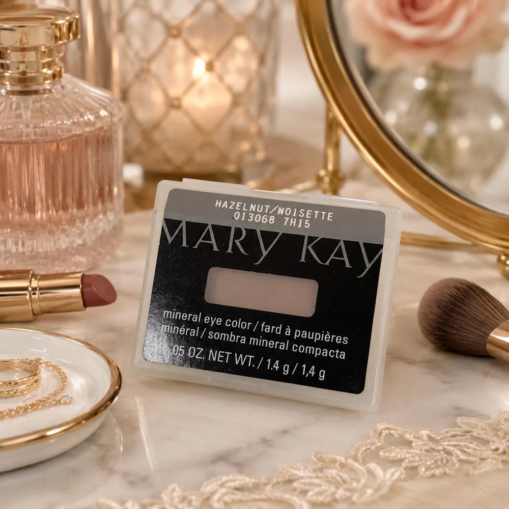 Vintage NEW Mary Kay Mineral Eye Color Hazelnut Matte Neutral Brown Eyeshadow